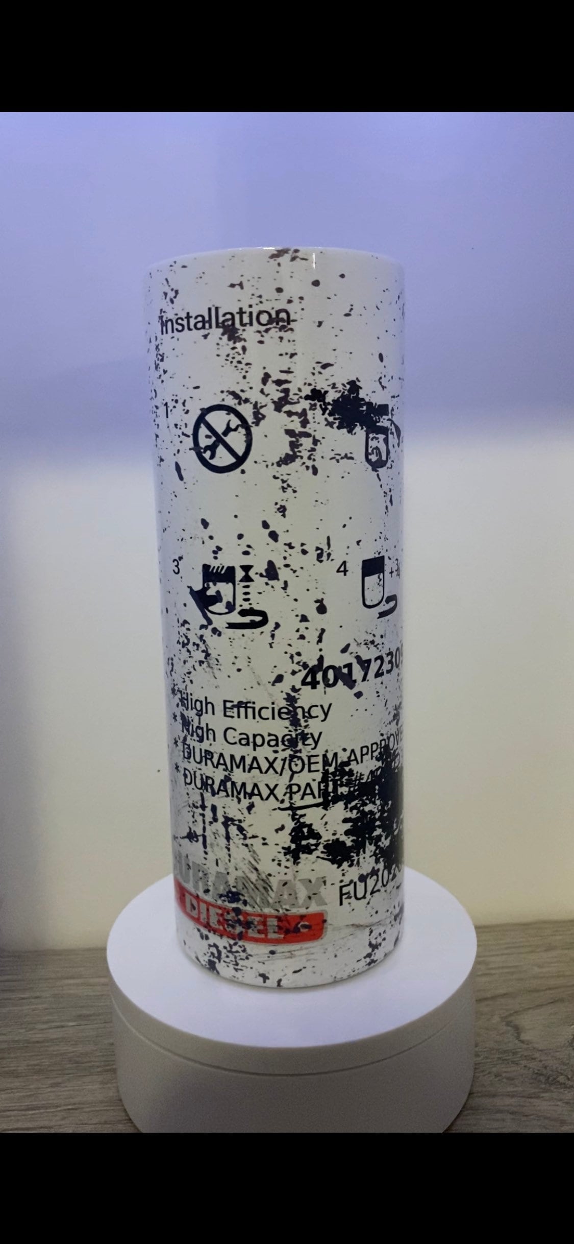 20oz or 30oz Duramax filter Sublimation Tumbler