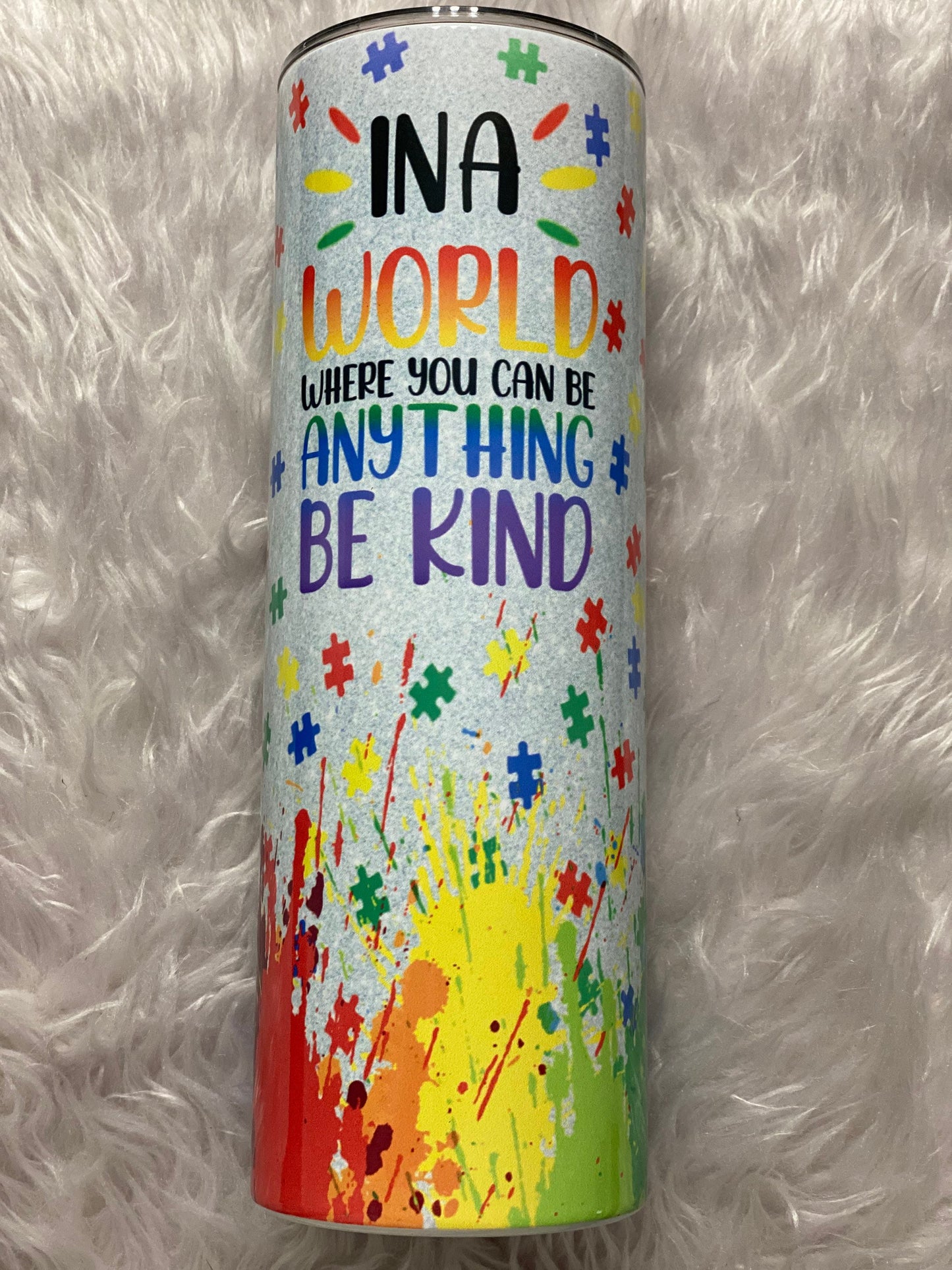 20oz or 30oz I love someone with autism tumbler