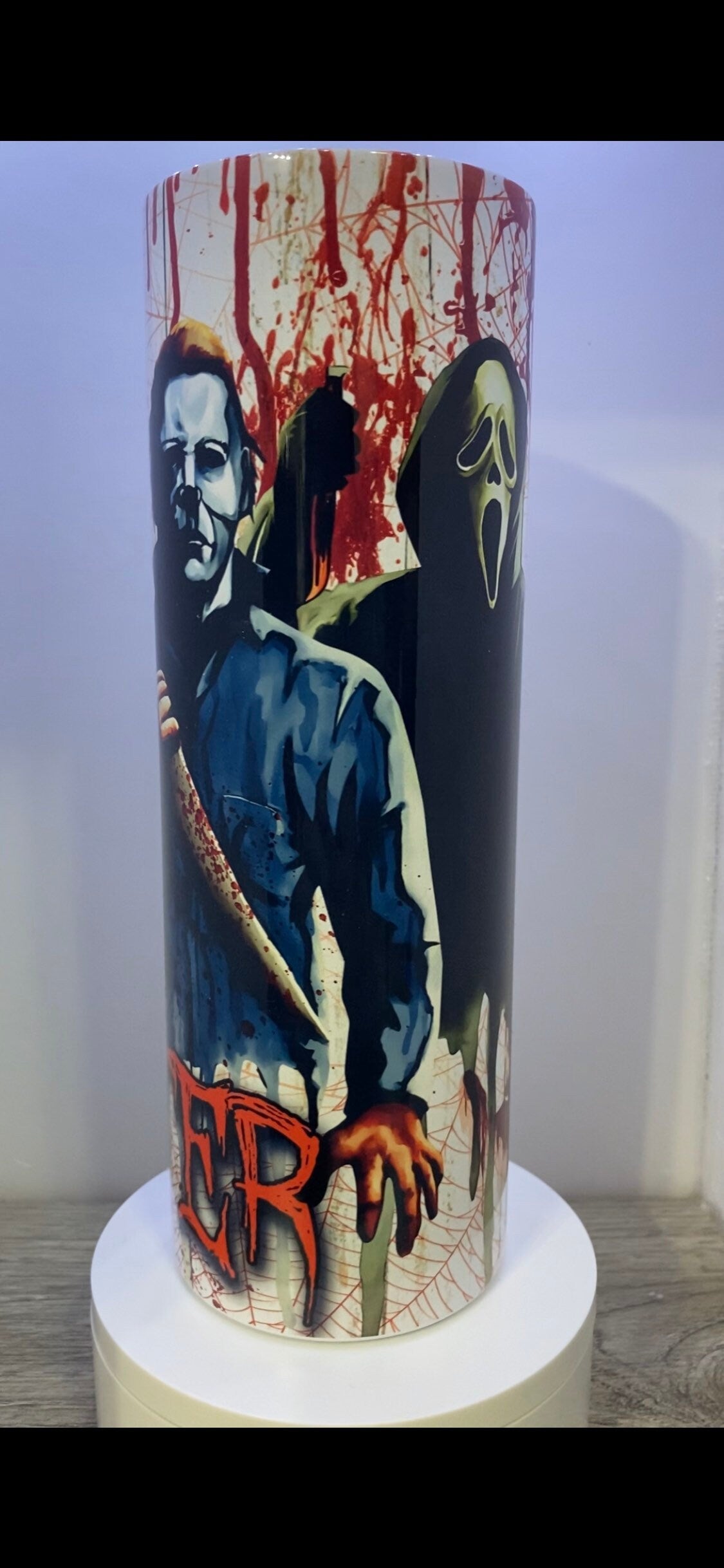 20oz or 30oz horror movie character tumbler