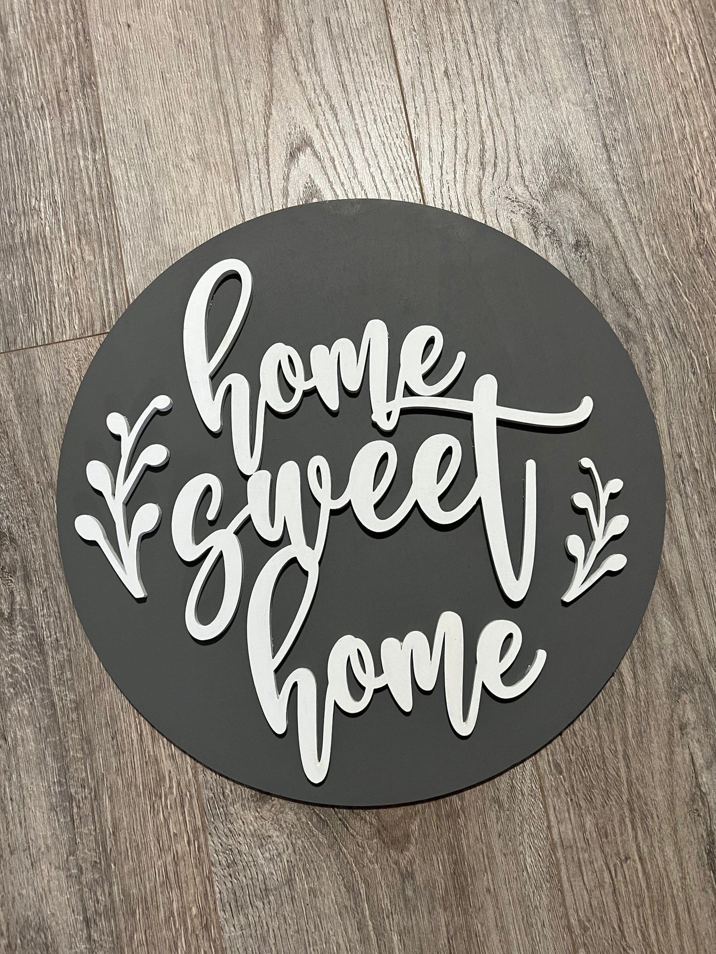 Wooden Home Sweet Home decor | 3D wood sign