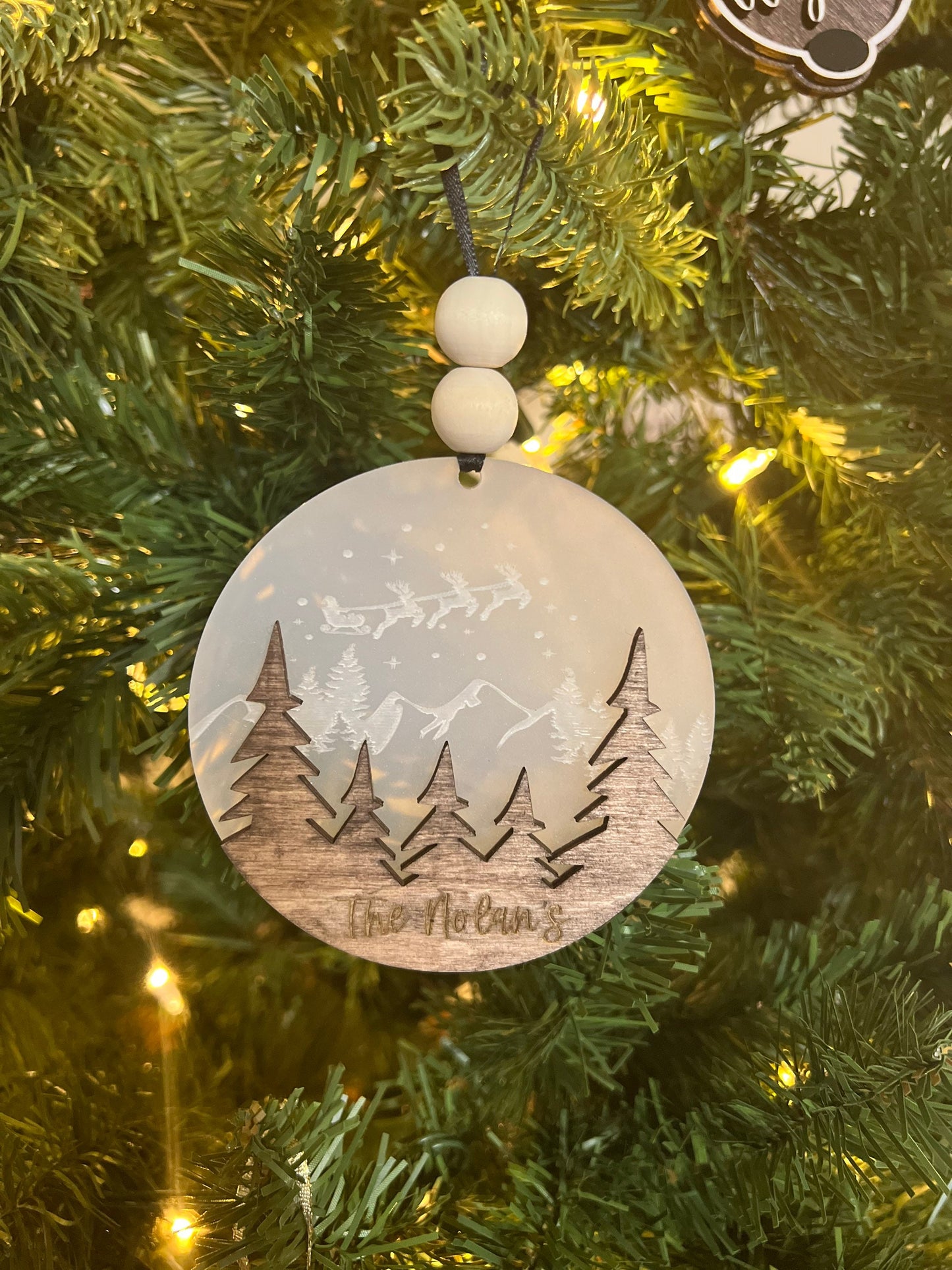Personalized Christmas tree ornament