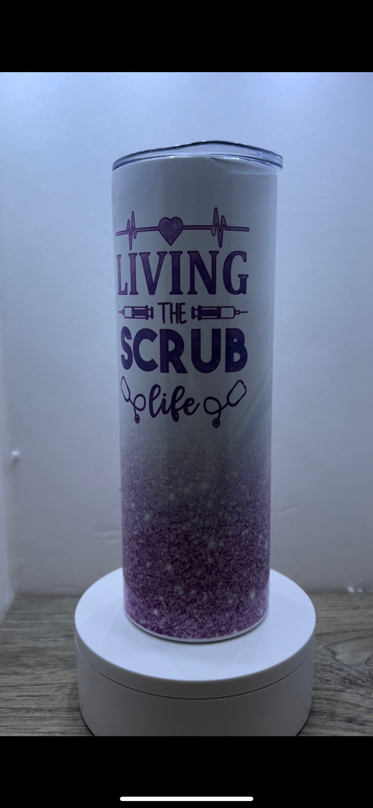 20oz or 30oz Living the Scrub Life Tumbler