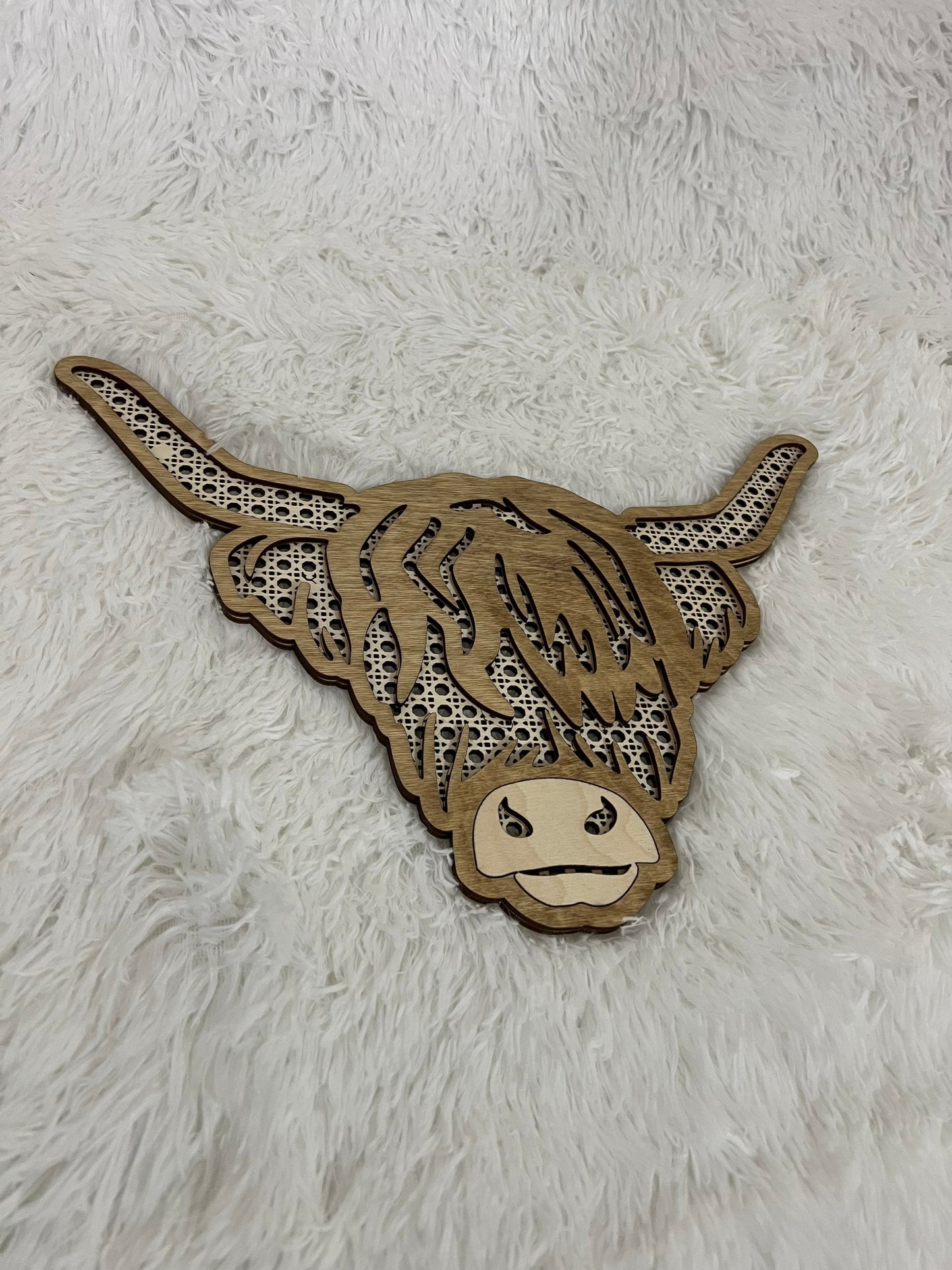Highland Cow Wall Decor | Boho Farmhouse Decor