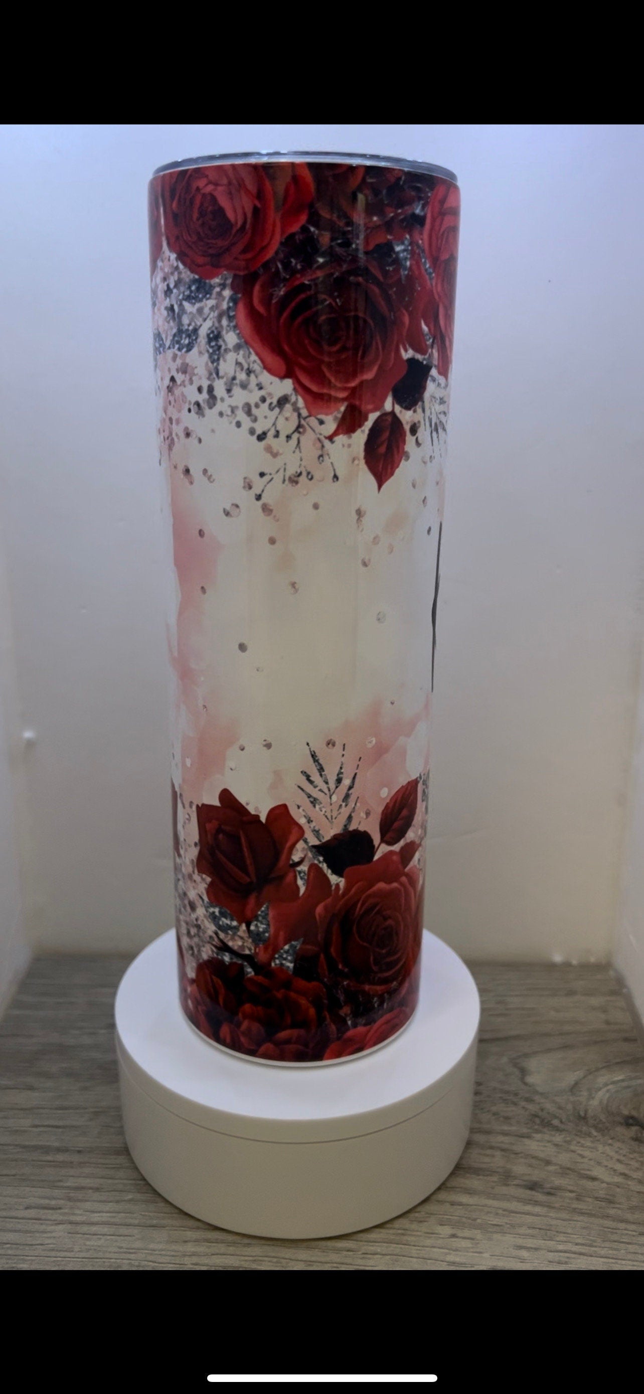 20oz or 30oz Personalized Rose Sublimation Tumbler
