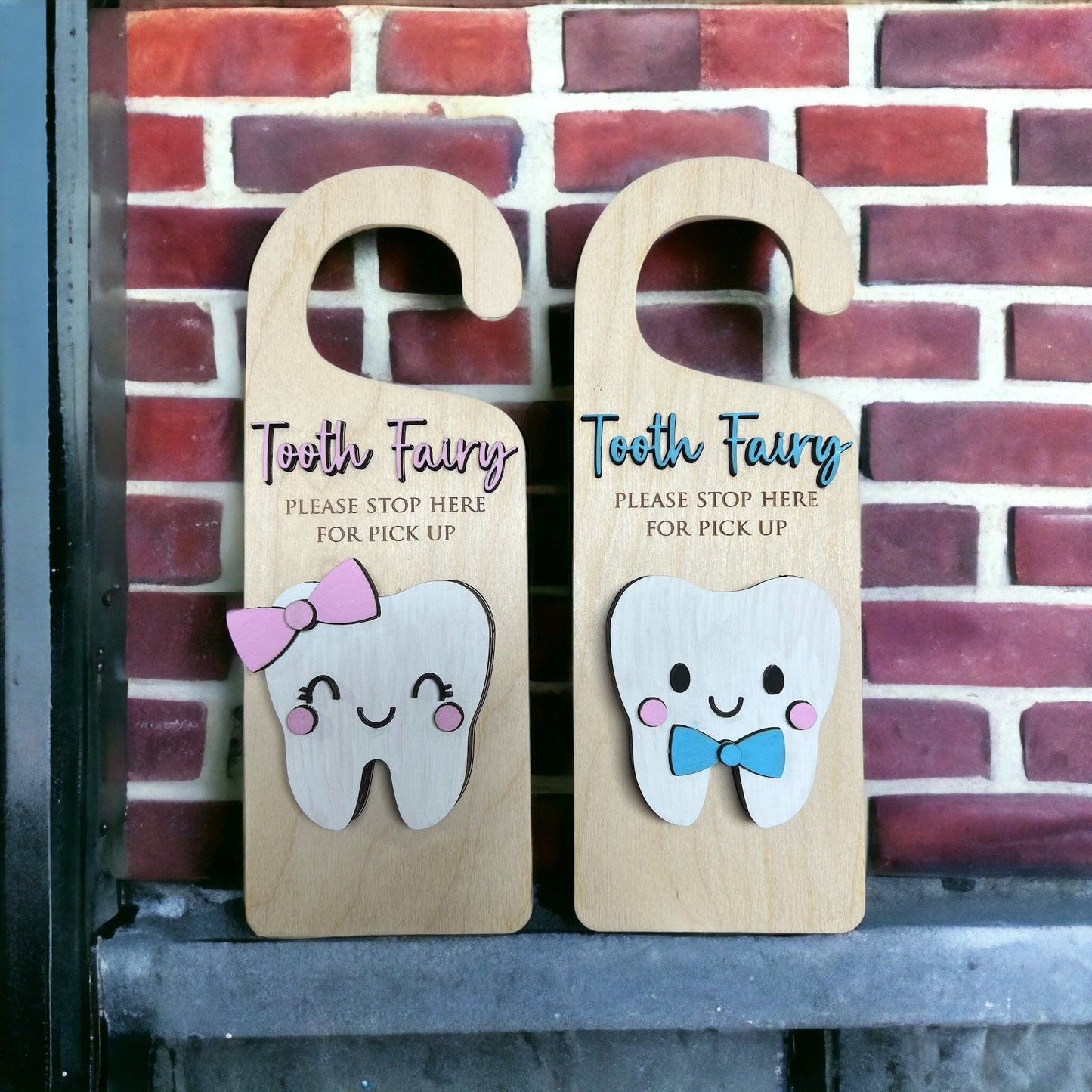 Tooth Fairy Door Hanger and Tooth Box