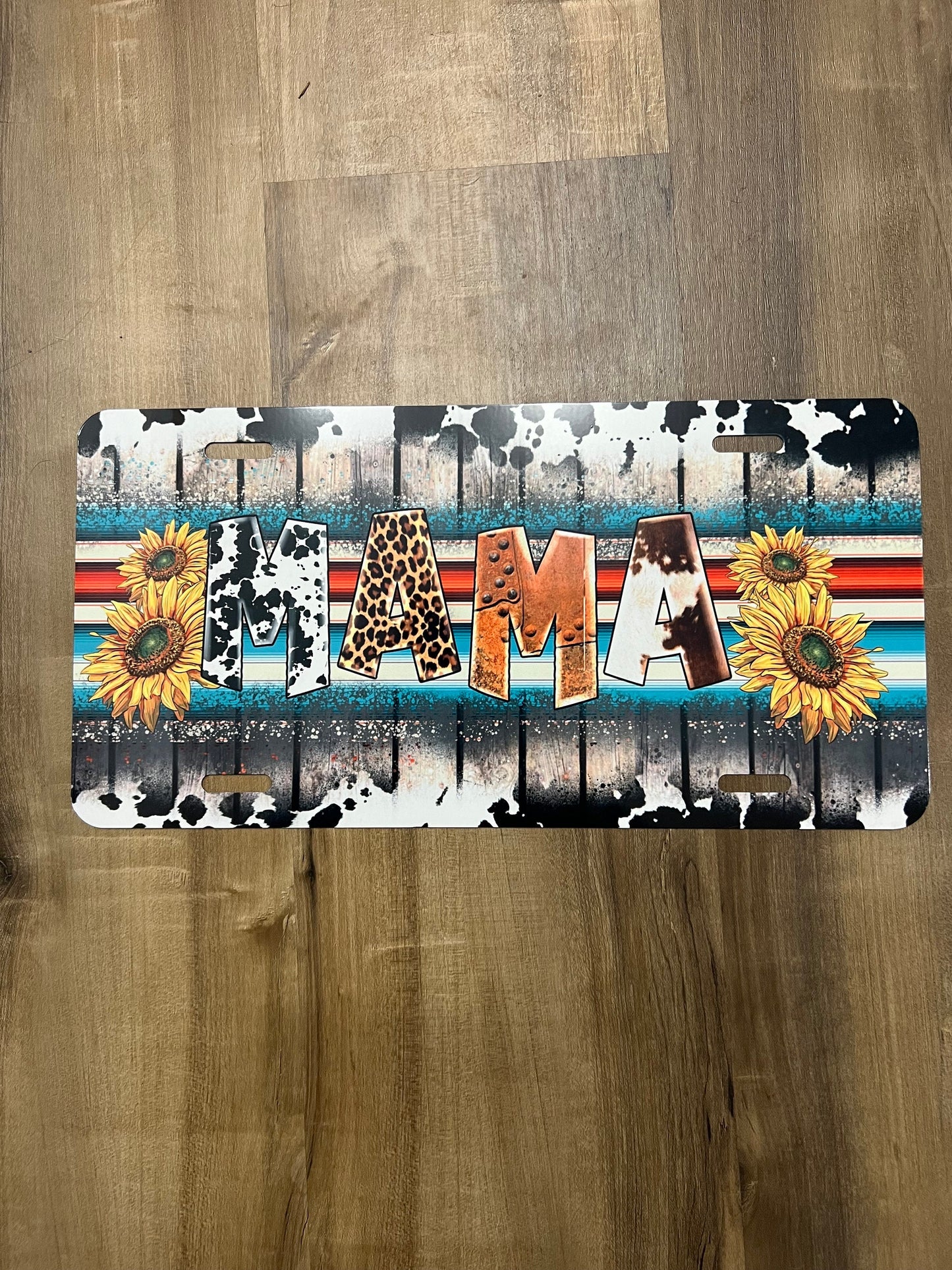 Mama Western License Plate