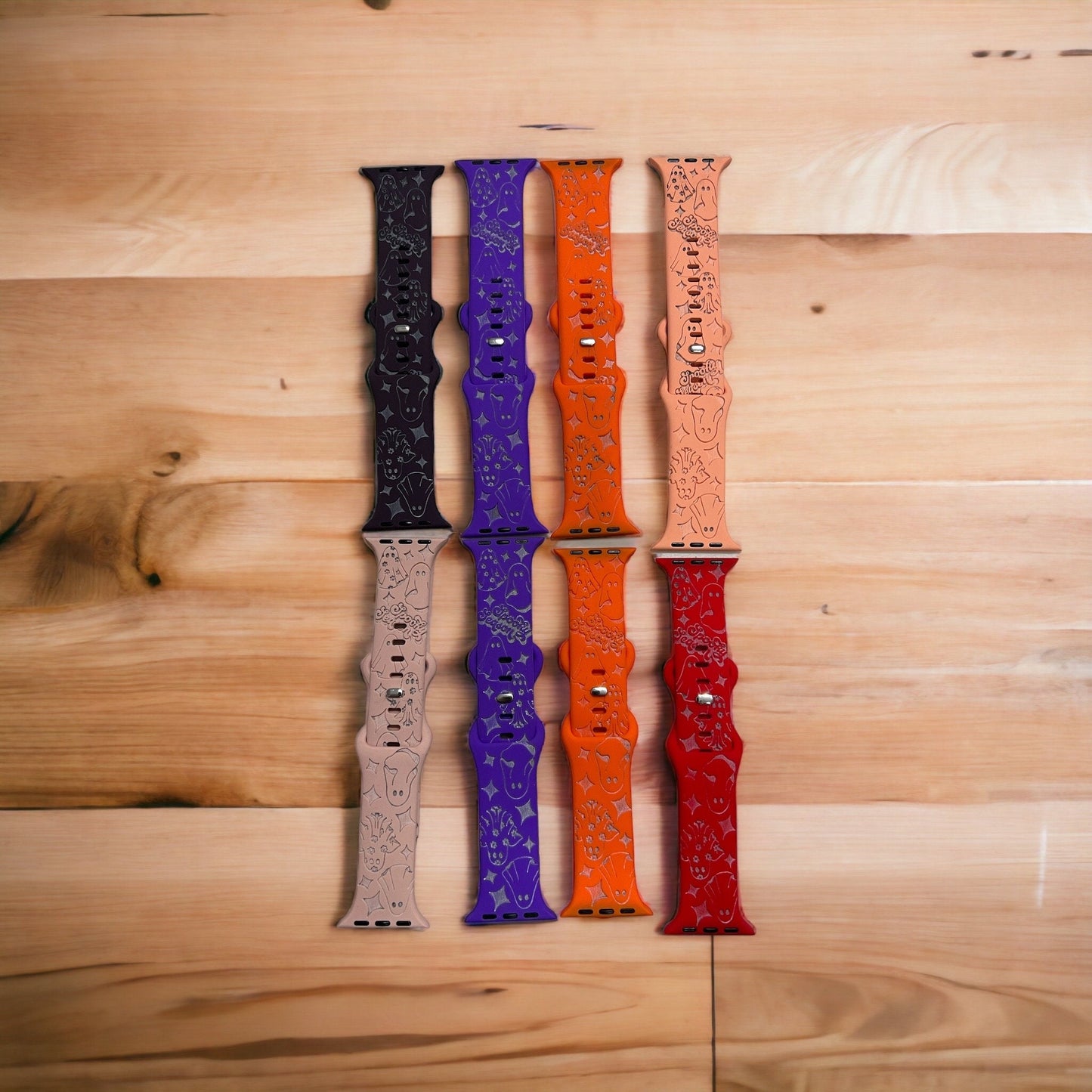 Laser Engraved Halloween Apple Watch Band