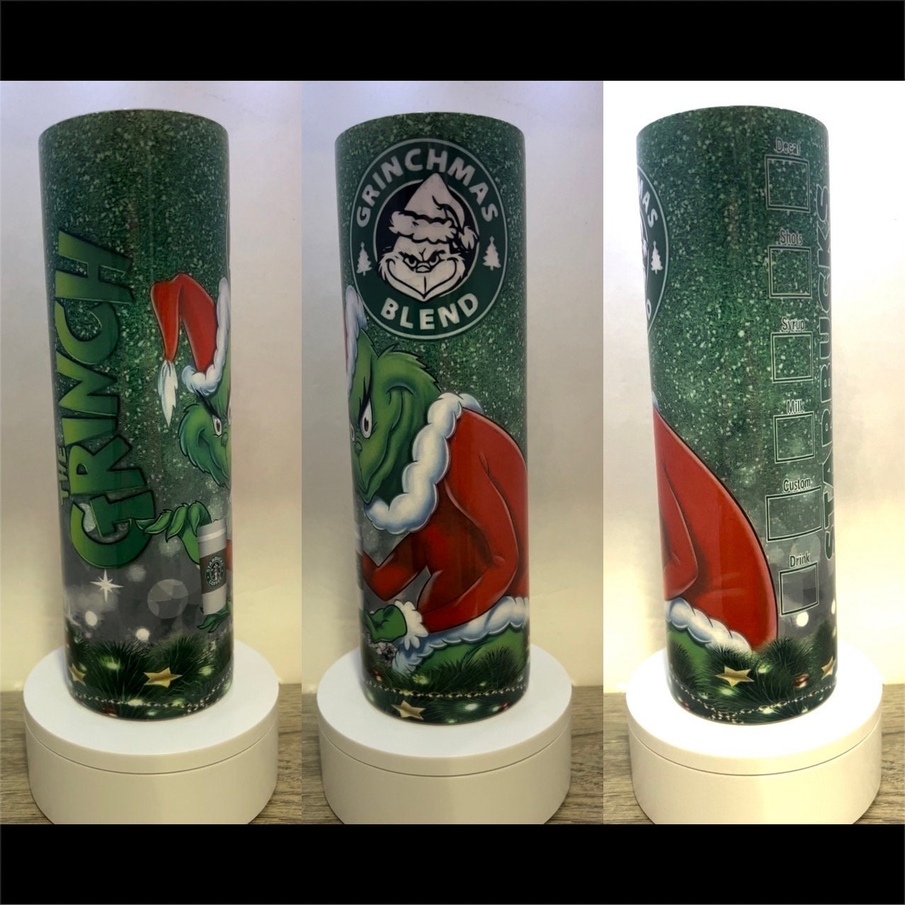 20oz or 30oz Grinch Sublimation Tumbler
