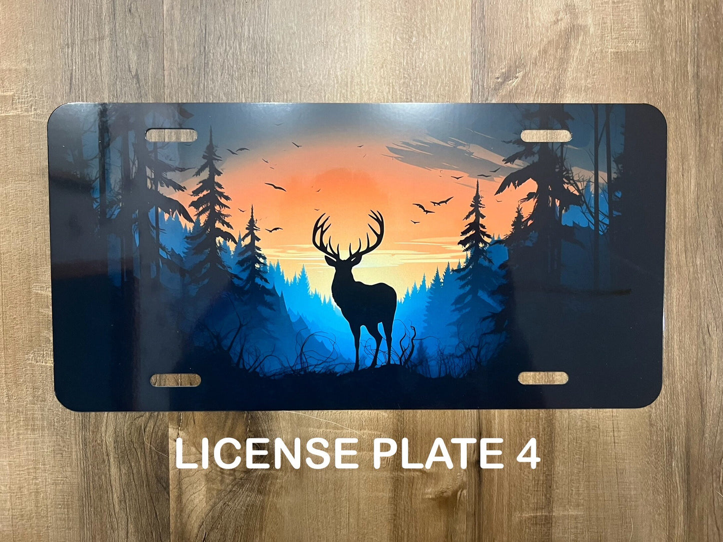 Deer Scene License Plates