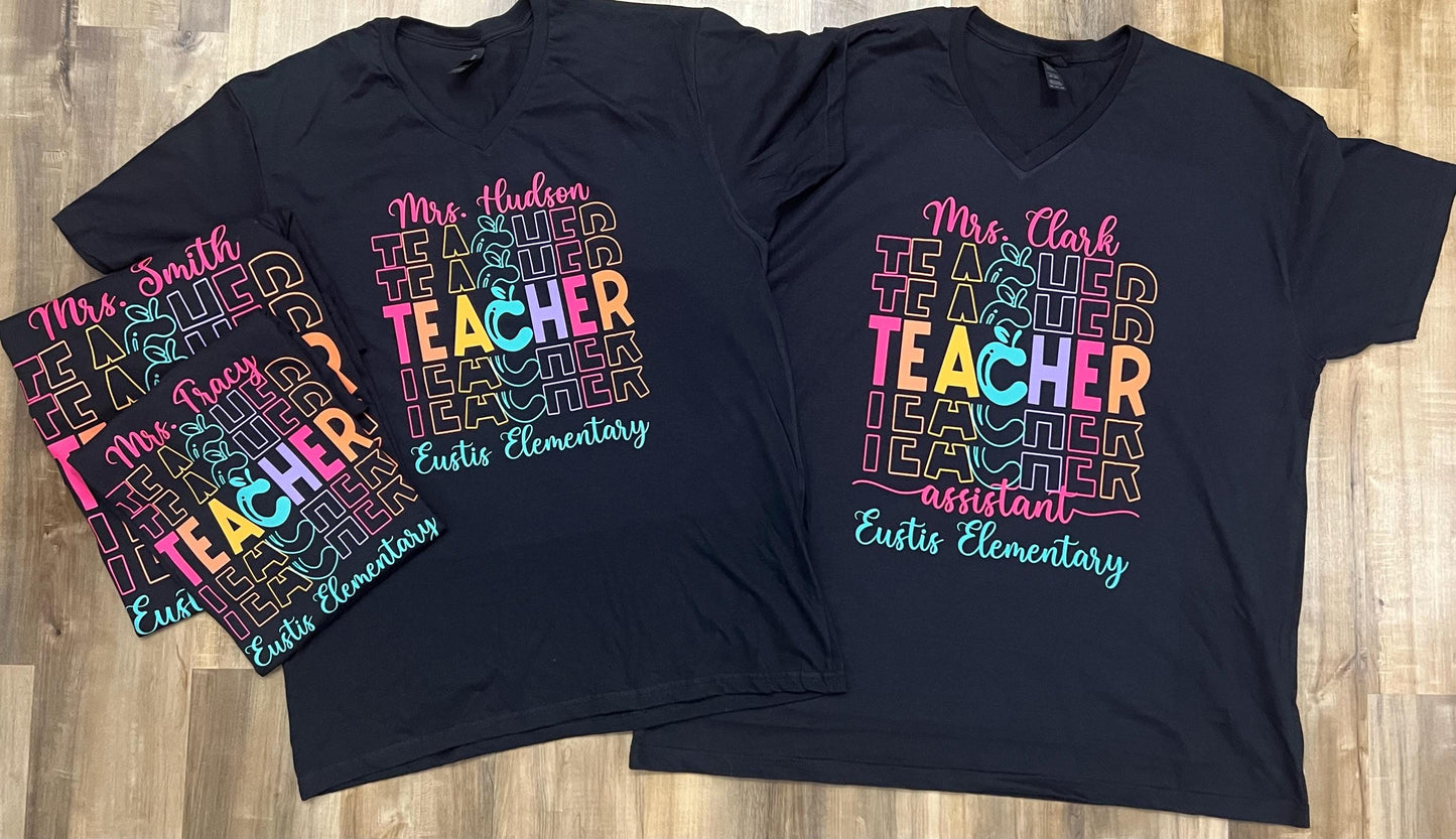 Personalized Teacher T-Shirt