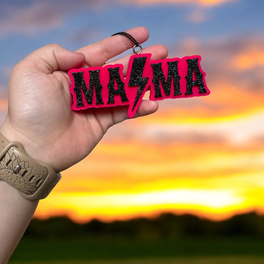 Mama Lightning Bolt Car Freshie