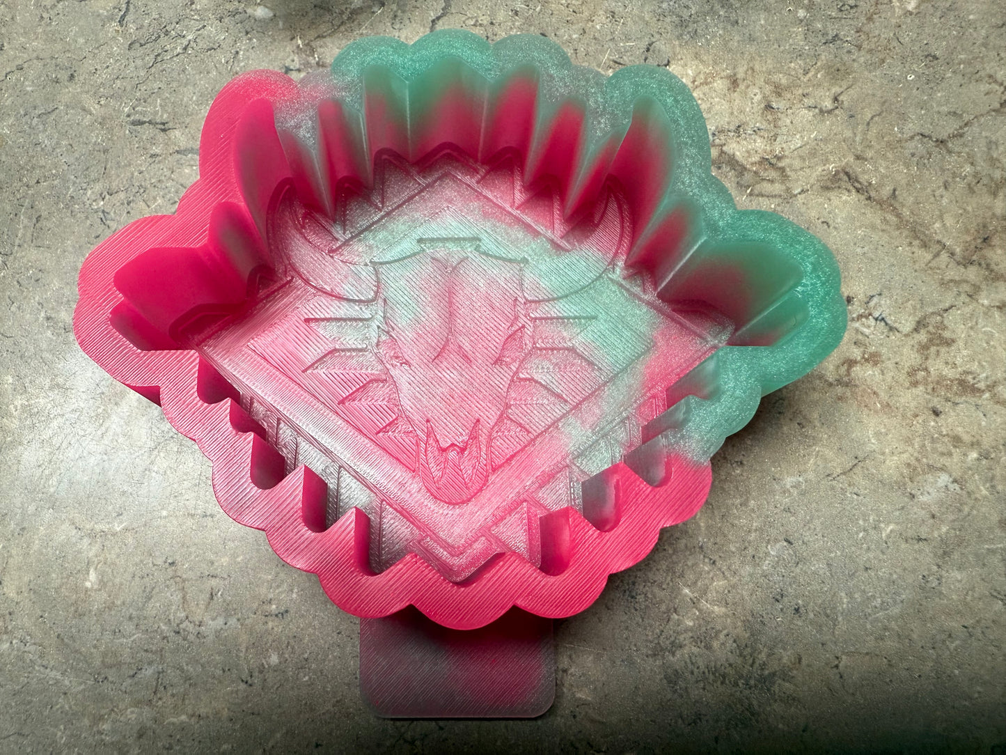 Aztec Cow Skull Freshie Mold | Western Freshie Mold