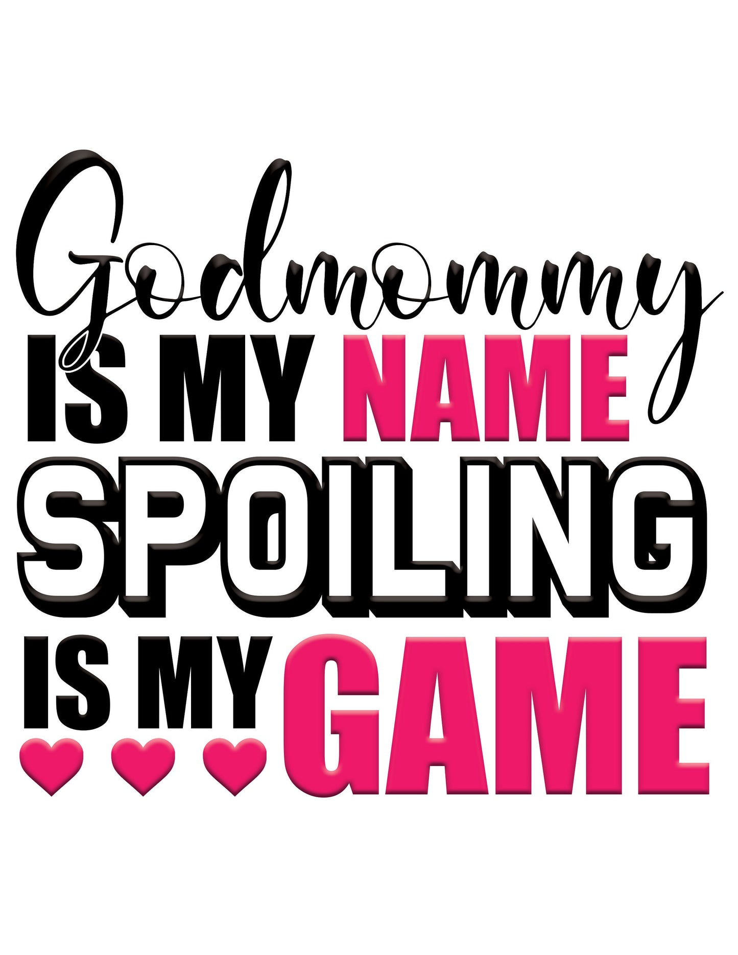 Godmommy is my name Spoiling is my game sublimation upload | PNG and JPEG upload only