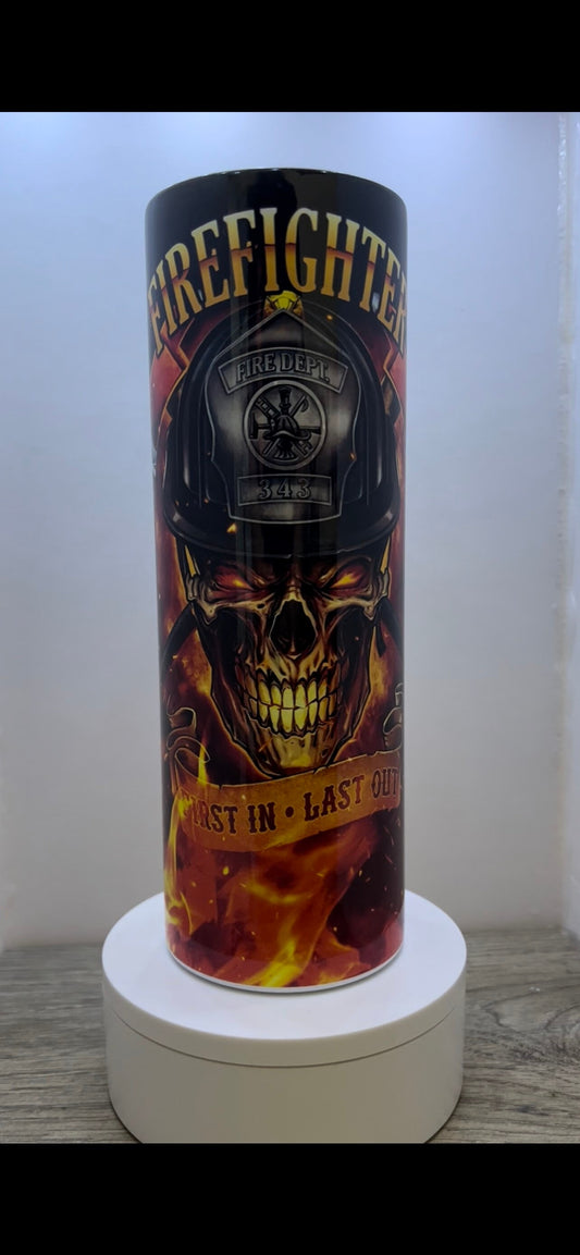 20oz or 30oz Firefighter tumbler | First responder sublimation