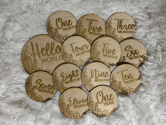 Baby milestone disks