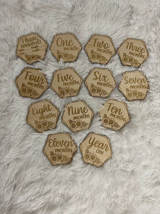 Baby milestone disks