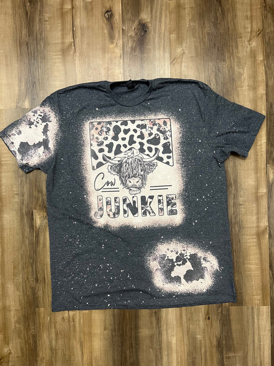 Cow Junkie bleached tee