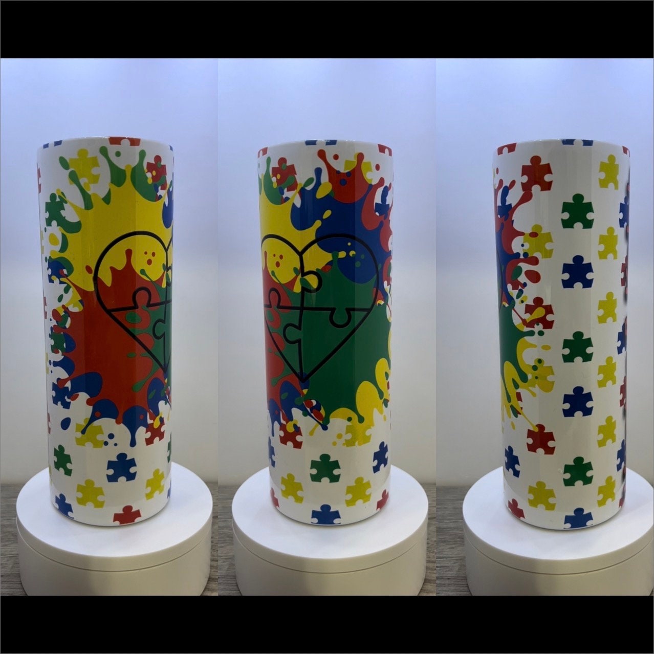 20oz or 30oz Autism Awareness Sublimation Tumbler