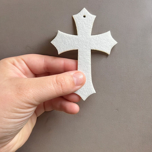 Cross Shaped Felt Air Freshener Blank | Sublimation Blank